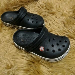 Kids black crocs